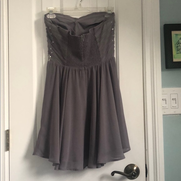Moda Purple strapless dress - Picture 3 of 4